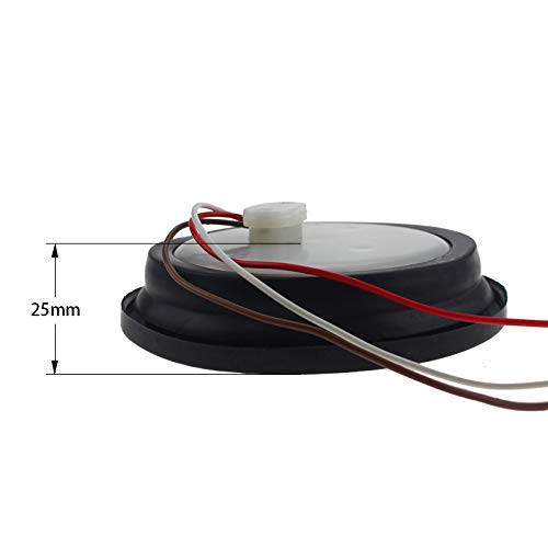 All Star Truck Parts 4in Round LED Trailer Tail Light, IP67 Waterproof, DOT Certified, 24 LED, 4 Red + 2 White, Polycarbonate