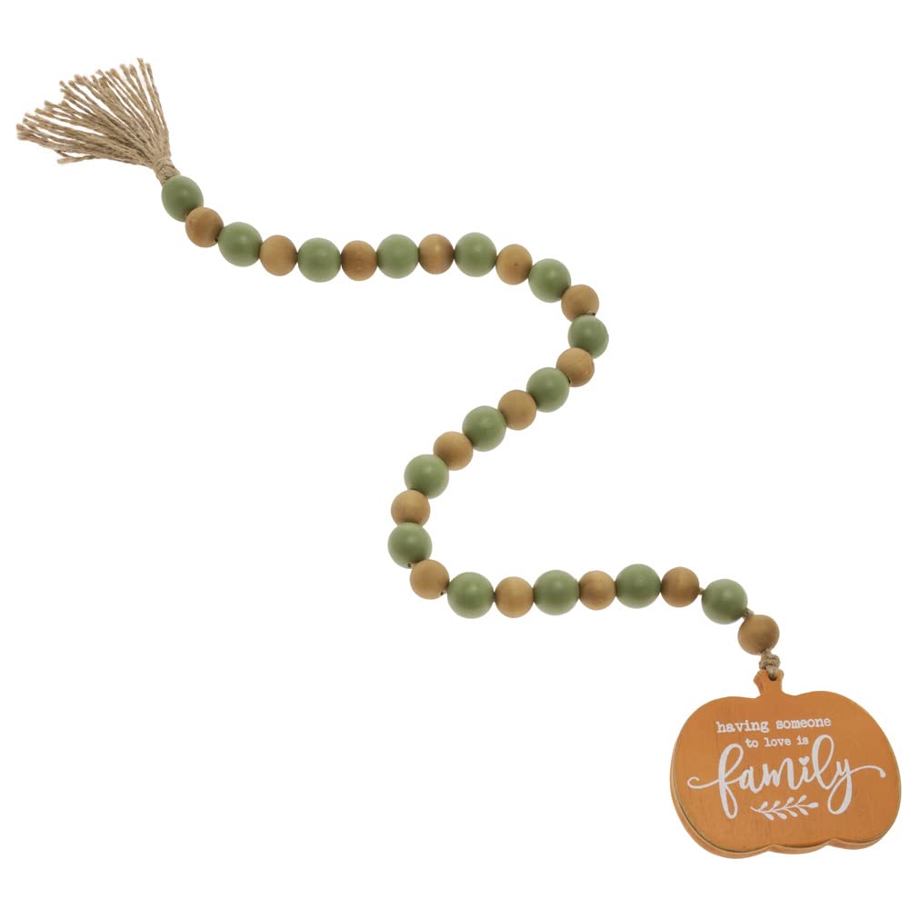 Boston International Decorative Beads Autumn Halloween Decorations Fall Home Décor, 31" Long, Family Pumpkin