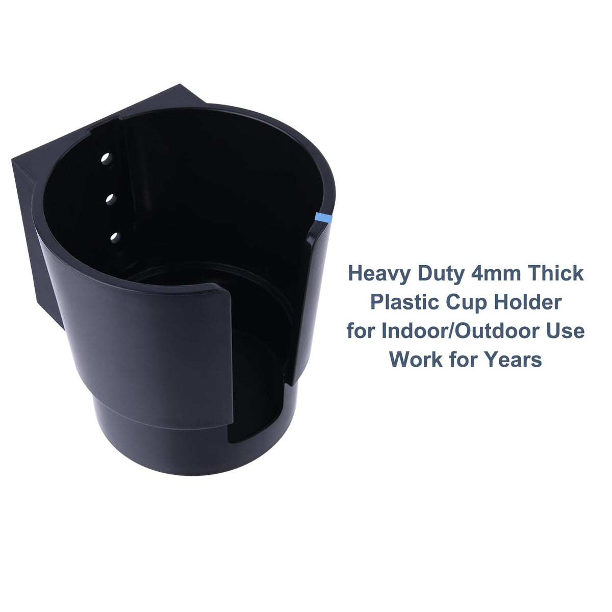 Universal Magnetic Cup Holder, Heavy Duty Plastic Drink Holder, Magnet Cup Holder for Bus Tractor Van RV, Vertical or Horizontal Mount, Fits Most Cup, Bottles, Cans, Tumblers, Black Pack of 1