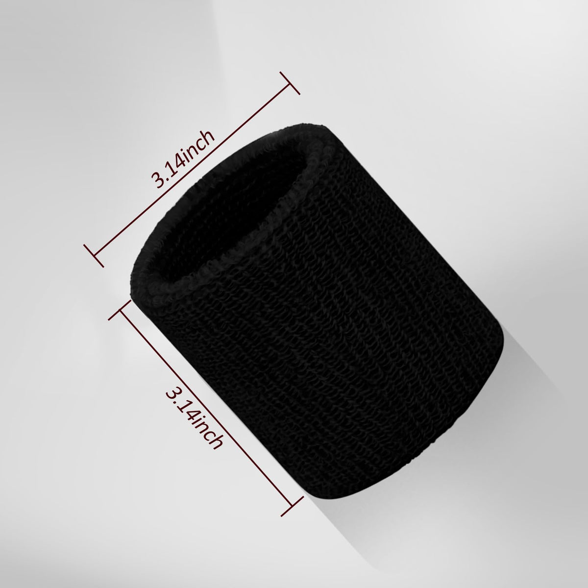 toresper 6 Pack Sweatbands Sports Wristband for Men & Women, Breathable Wrist Band Absorbent Sweat Band for Tennis, Basketball, Running, Gym, Working Out (Black)