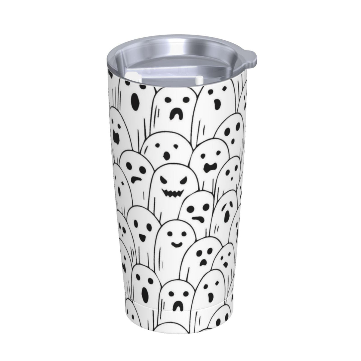 TOUNHEYA Halloween Ghost Tumbler with Lid and Straw Cute Boo 20oz Insulated Stainless Steel Cup Spooky Travel Coffee Mug Water Bottle for Women Gift for Birthday Christmas