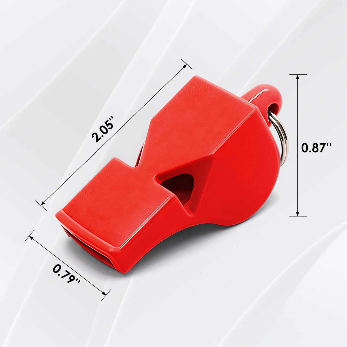 smrtcol Emergency Whistles with Lanyard Red Safety Whistle for Lifeguard Outdoor Emergency Camping Hiking Boating Loud Signaling Whistles 5 Pack
