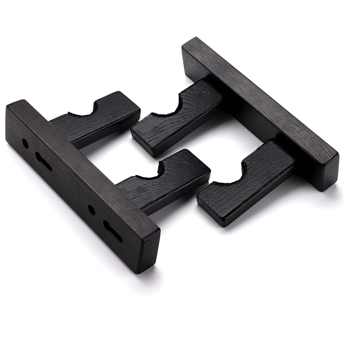 ERMMZHZW Pool Stick Holder Wall Mount Pool Stick Rack Billiard Cue Racks,Horizontally displays two billiard cues on the wall, Suitable for organizing billiard table accessories and equipment (1 pair)