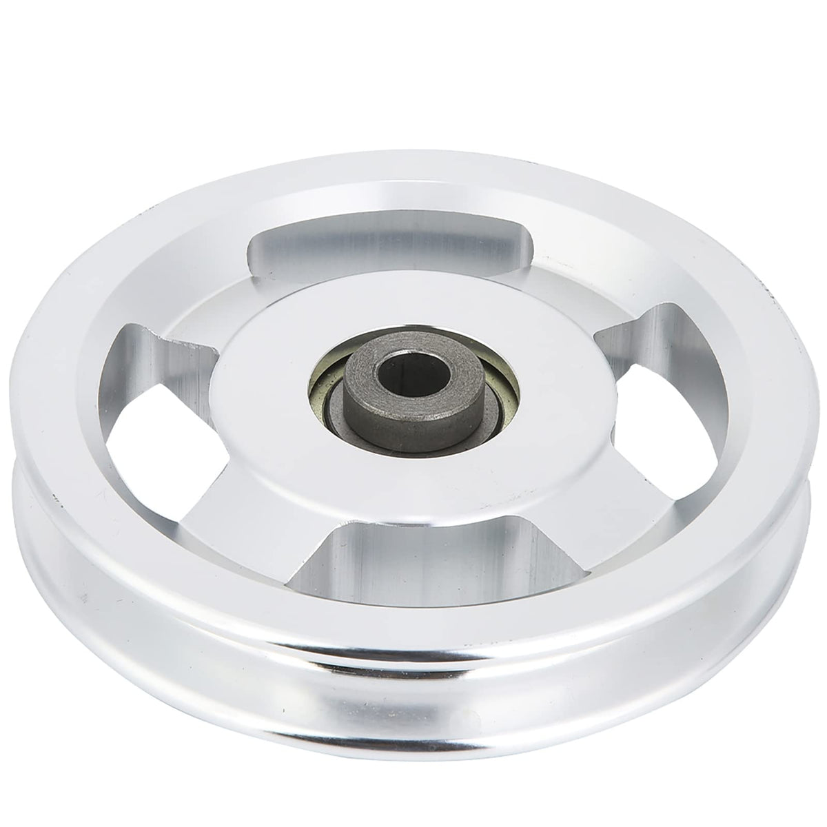 Gym Pulley Wheel for Cable Machine – 114mm Aluminum Alloy Fitness Pulley with Universal Bearing, 90mm Diameter Cable Attachment Compatible with Most Home Gym Systems (USA)