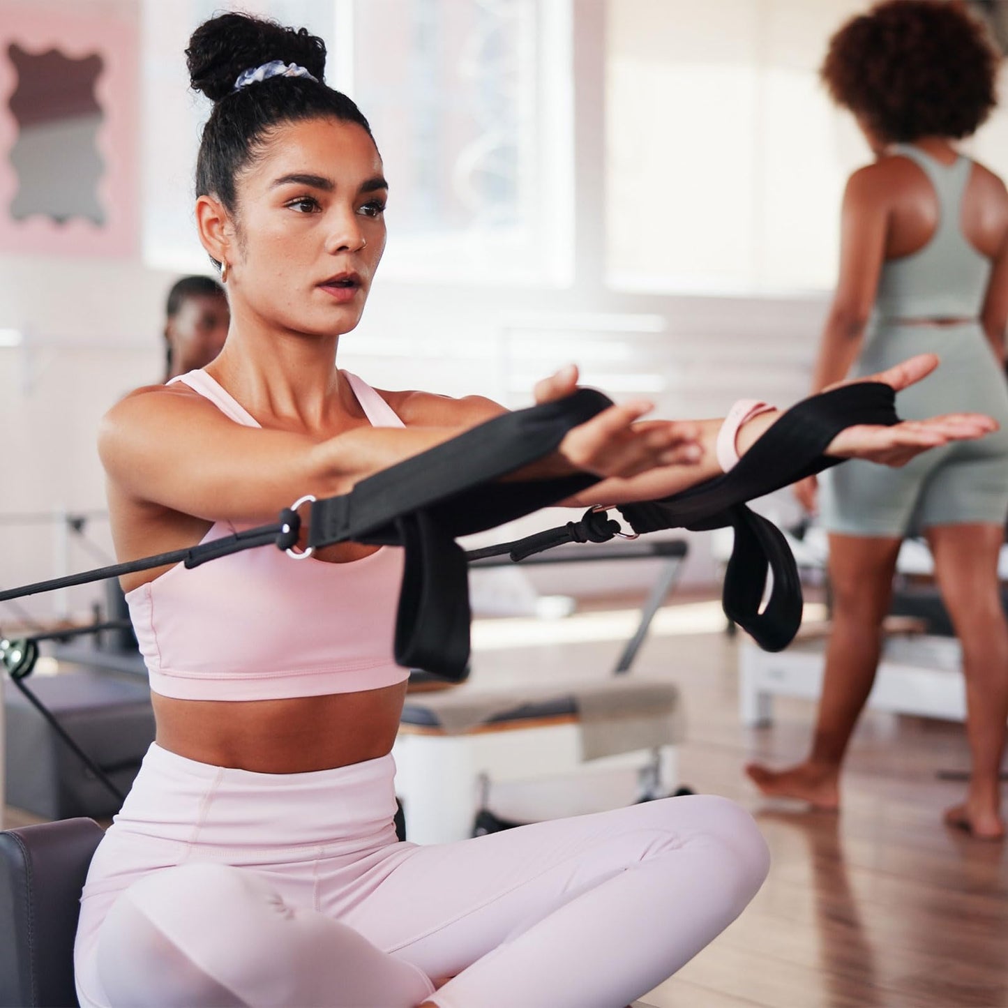 YELARXI Yoga Strap for Stretching, Athletic Stretch Band 10.5ft & Blue with Adjustable Metal D Ring Buckle Yoga Bands - Fitting for (Pilates/Physical Fitness/Gym Workout Dance)