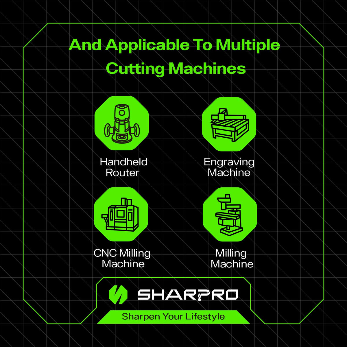 SHARPRO 1/4 Spiral Upcut Router Bit, CNC Router Bits, Up Cut Spiral Router Bits 1 4 Shank,Solid Carbide Router Bits, CNC Upcut Bit, Ideal for Wood Inlay, Plunge Plastic