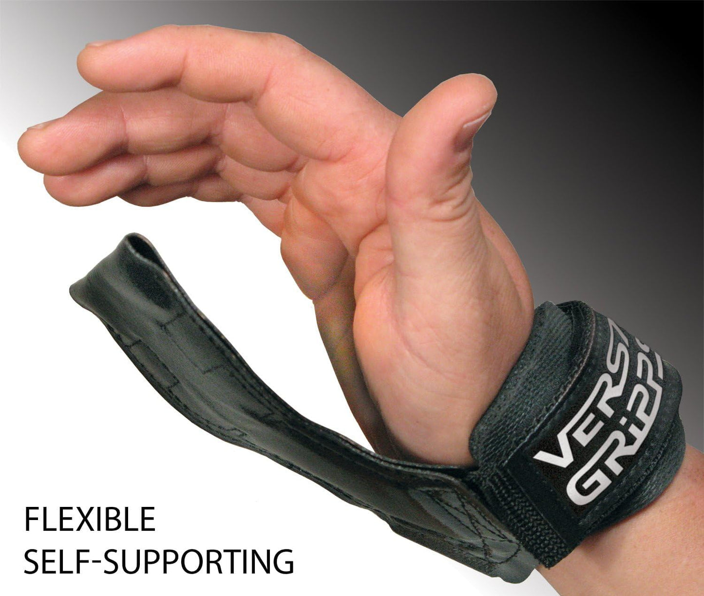 Versa Gripps® Xtreme Wrist Straps – Made in USA, Patented VersaBridge™ Grip with U-Shaped Carpal Support for Weightlifting, Platinum, R/L