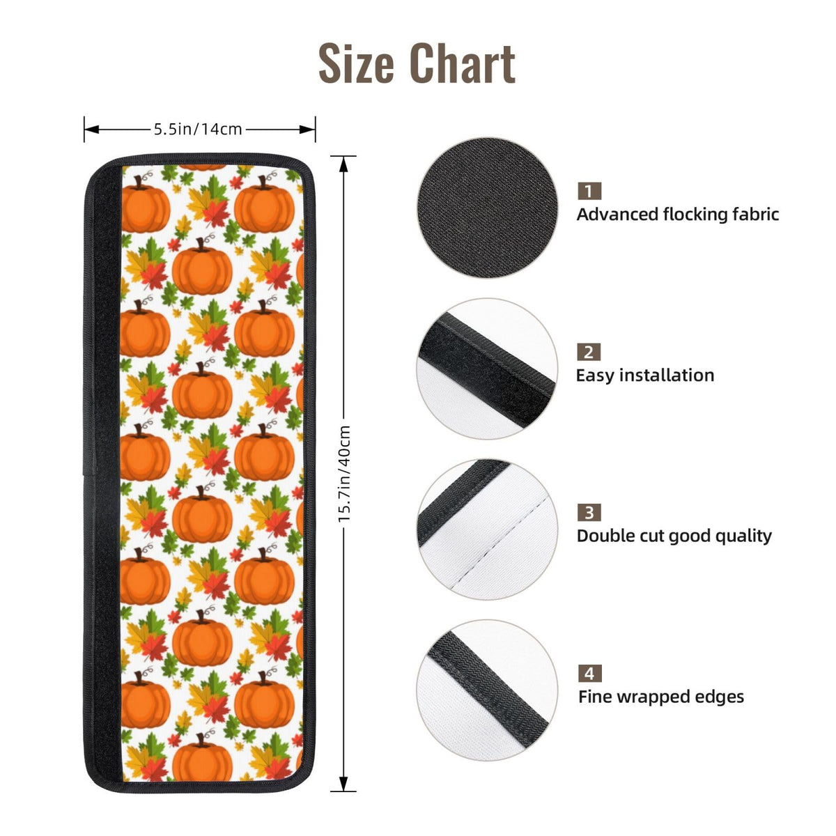 Pumpkins Maple Leaf Refrigerator Door Handle Covers,Fall Harvest Set Of 4 Washable Replacement Kitchen Handles Decors Protector For Fridge Dishwashers Stove Bathroom Keep Off Stains Dust Fingerprint