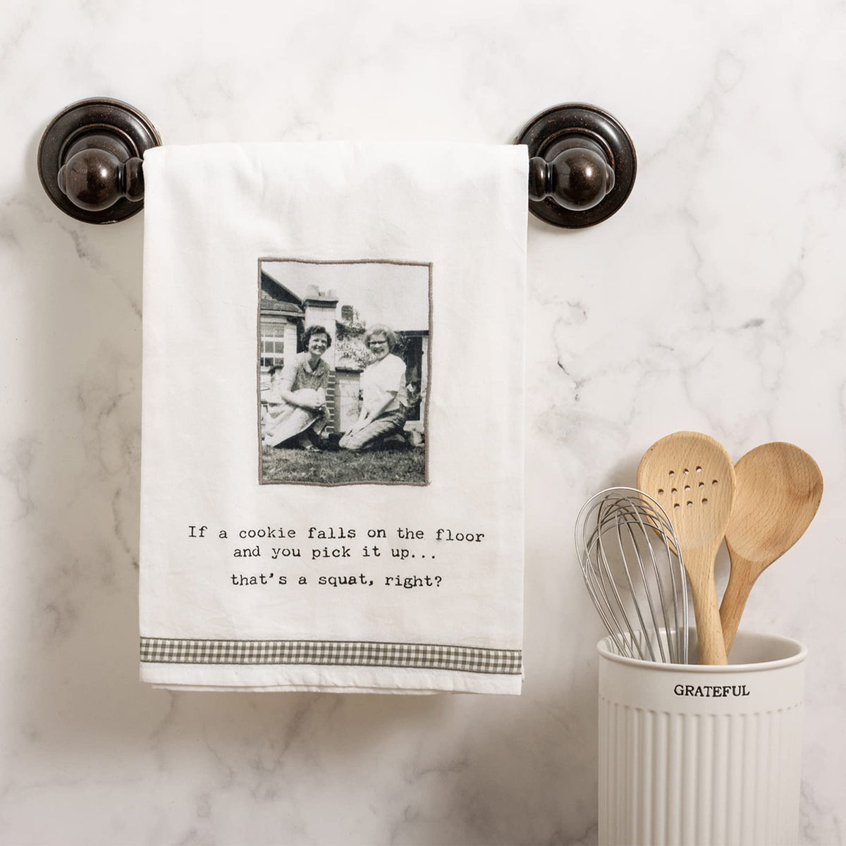 Floor Cookie Fall Kitchen Towel by Primitives by Kathy