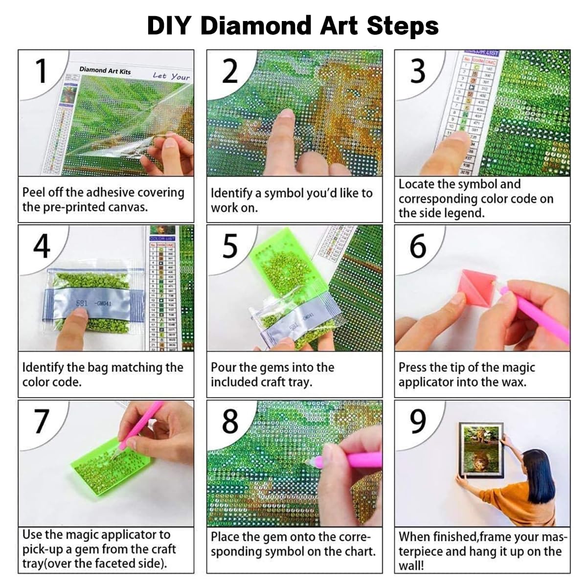 WHYCJXWL Diamond Art Full Drill Round Rhinestone, Winnie Pooh Diamond Art for Adults and Beginners, DIY 5D Diamond Art Kits for Home Wall Decor (12X16 in)