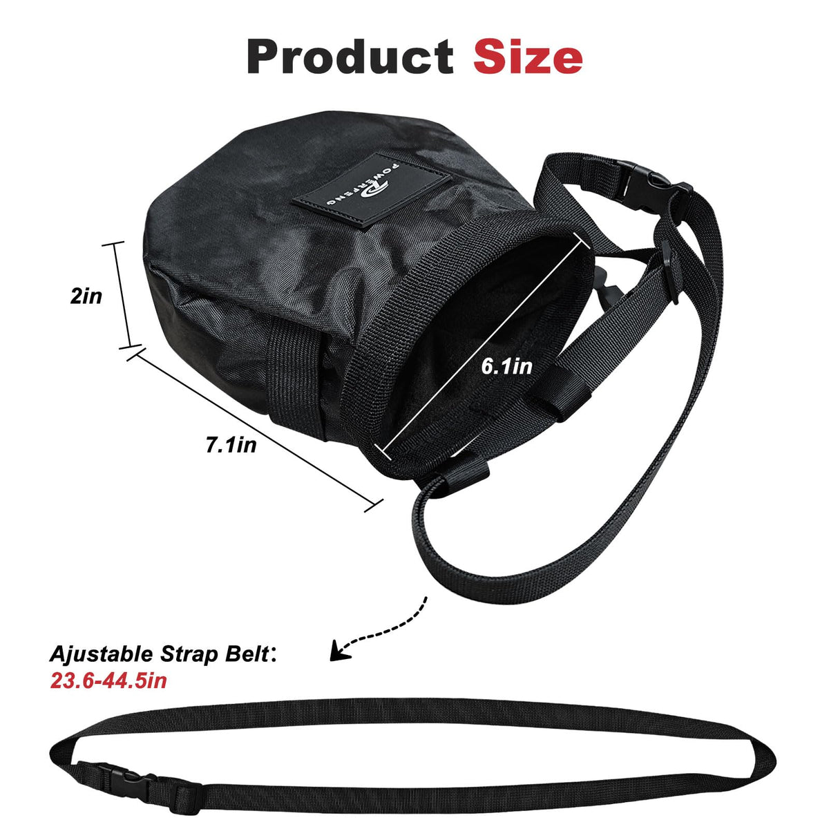 Chalk Bag for Rock Climbing & Bouldering: Outdoor Indoor Chalk Bag for Men & Women Climbing Equipment & Accessories