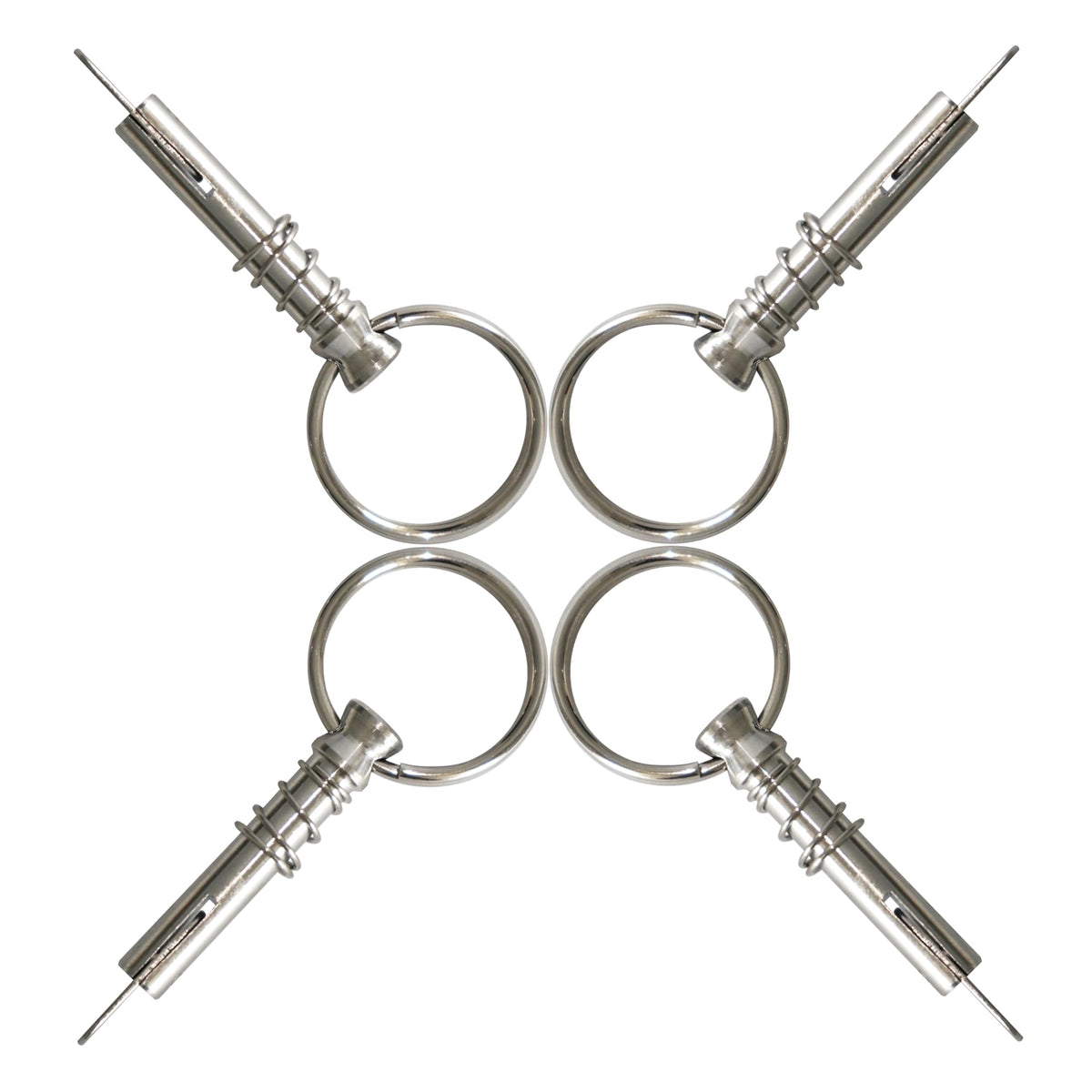 DNB Quick Release Pin - 8 Pcs Marine Grade 316 Stainless Steel 1/4" Diameter Bimini Top Pins - with Pull Ring