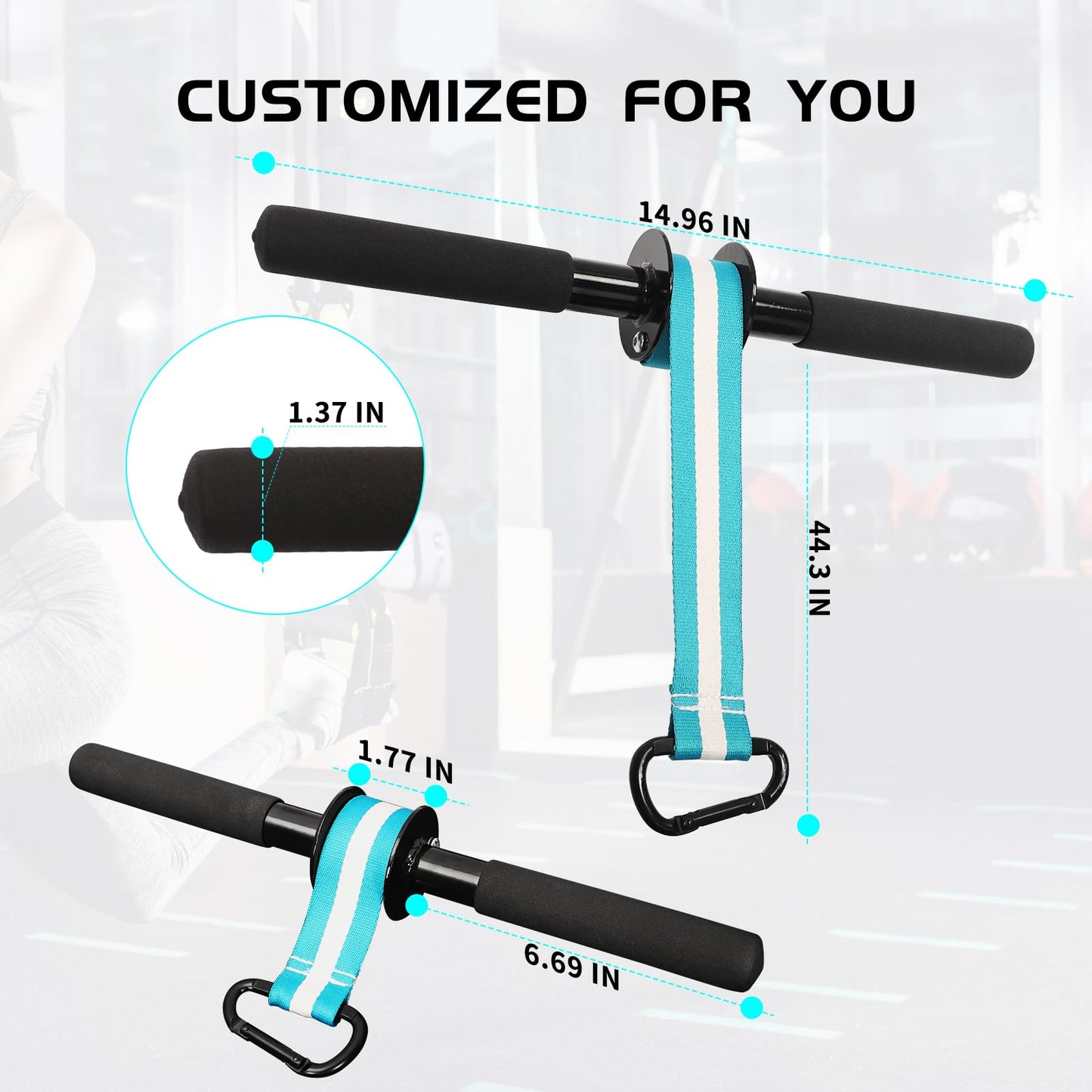 Wrist Forearm Roller Strengthener Exerciser:Forearm Blaster Forearm Roller Grip Strength Training with Anti-Slip Handles