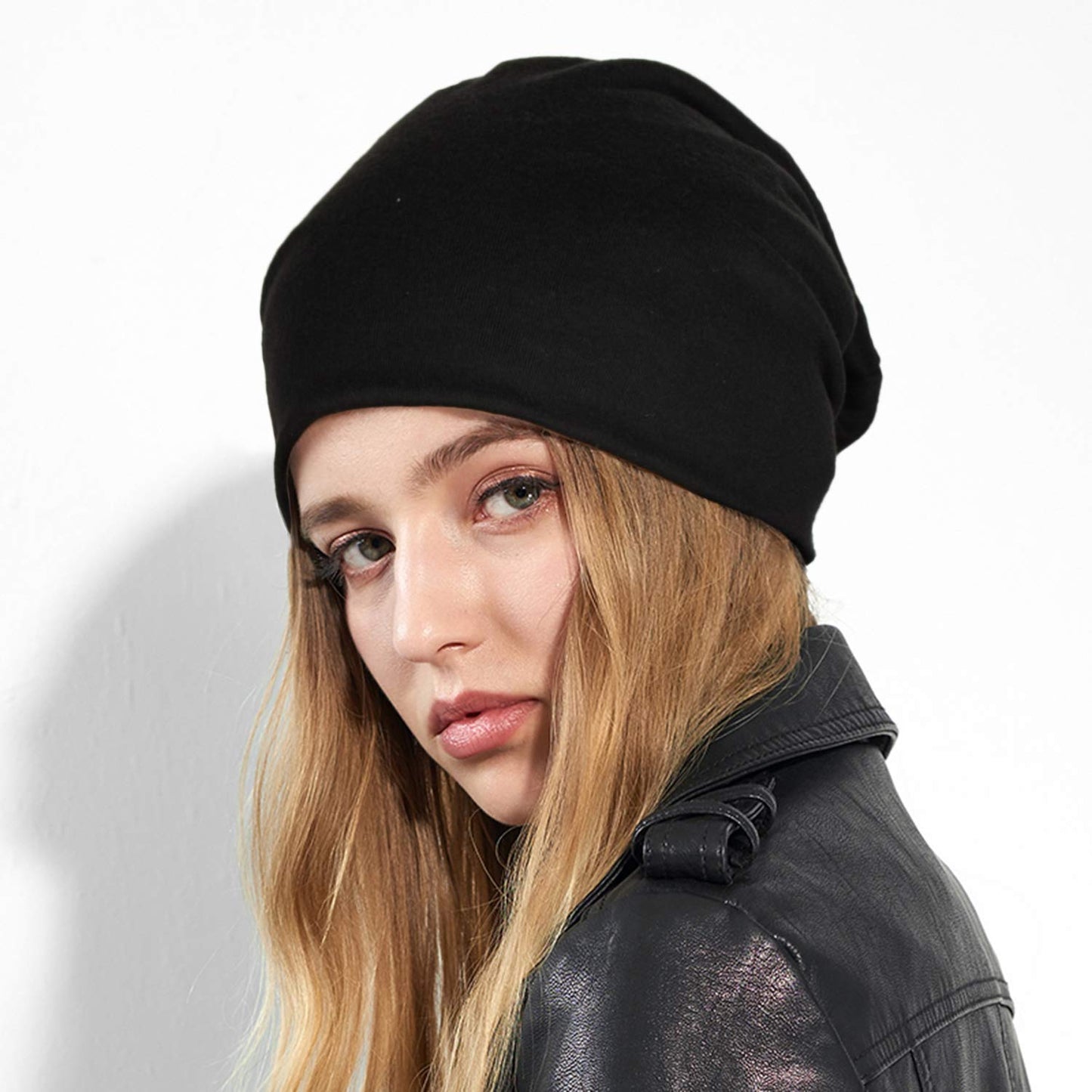ELLEWIN Slouchy Beanie Hip-Hop Hats Cap for Men Women Soft Lightweight Running Adult Beanie Hats
