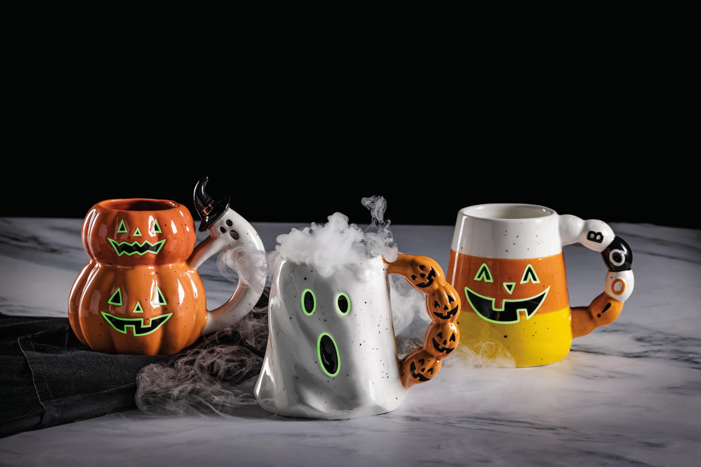 Mud Pie Halloween Ghost Glow in the Dark Mug