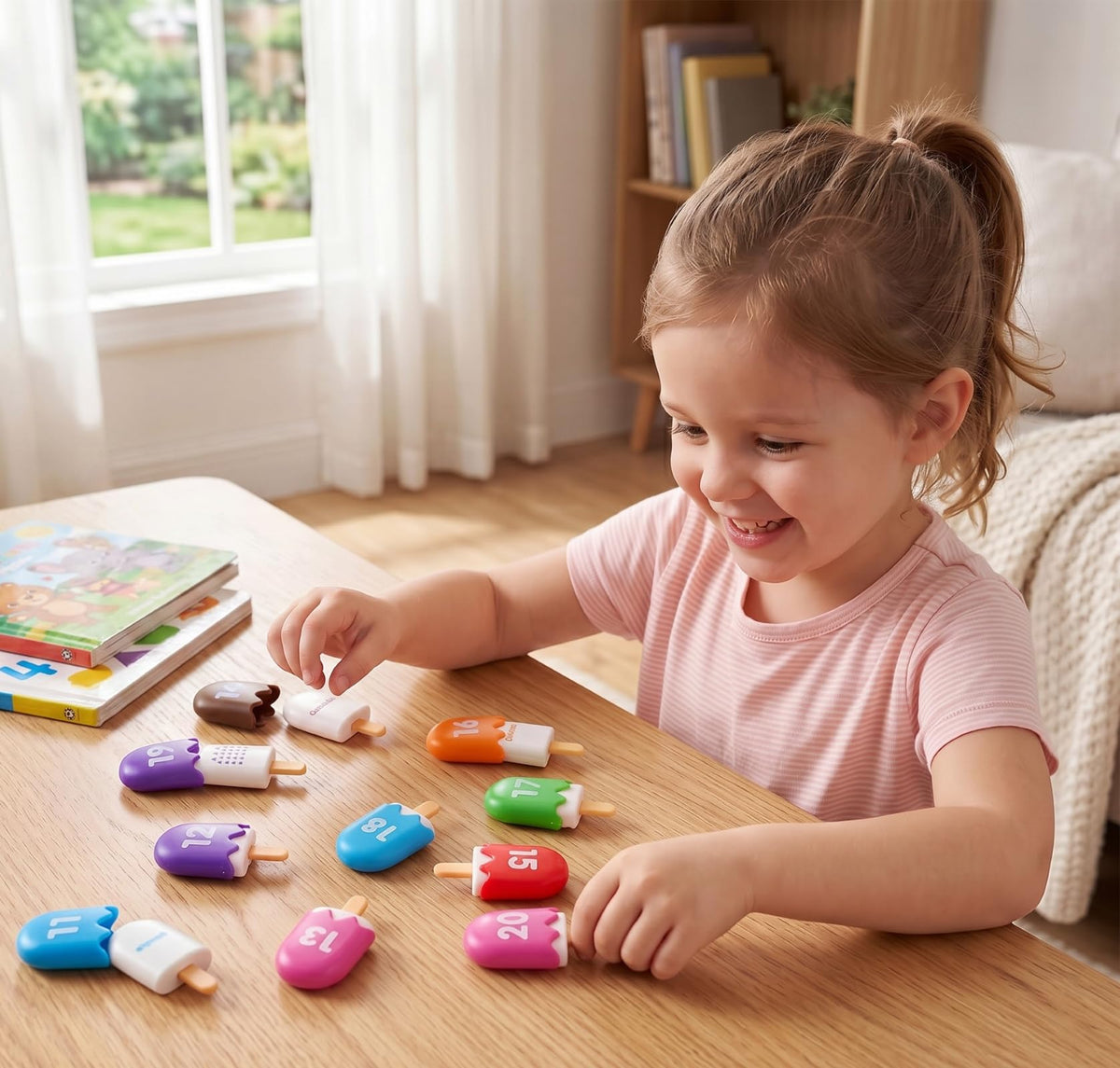 Odoorgames Mini Number Pops 11-20 — Number Learning Toys,Toddler Counting & Color Matching Toys for Kids