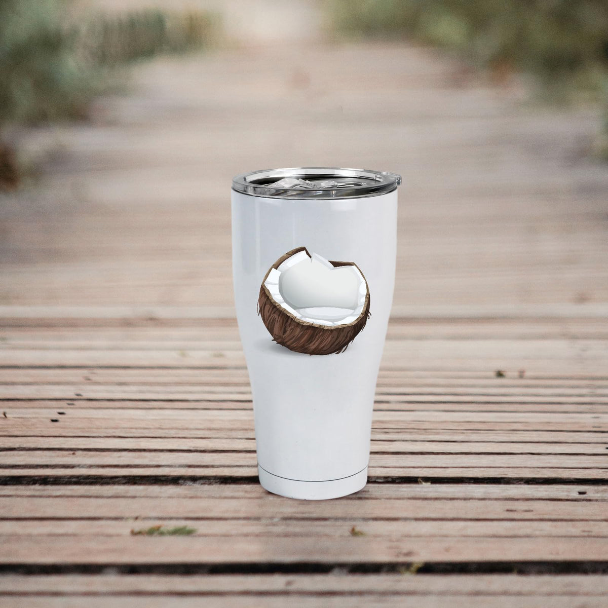 MAIKESUB 4 Pack Sublimation Blank Tumbler White 30 OZ Stainless Steel Waist Cup With Lid Vacuum Insulated Tumbler Double Wall Coffee Mugs