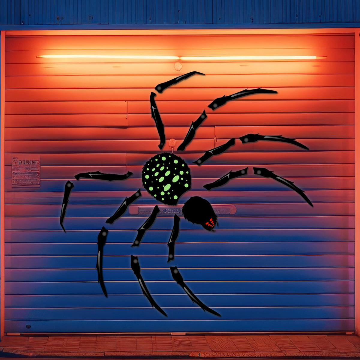 ROESIS 70" Halloween Garage Door Decorations Magnets Large Spider, Garage Door Halloween Decorations Magnetic Stickers for Garage Doors, Metal Surfaces, Cars