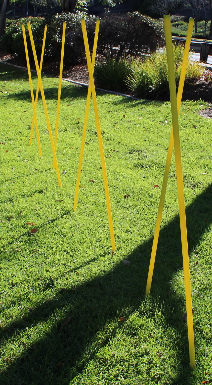 BlueDot Trading Soccer Agility Poles | 5ft Fixed Poles (8 Pack) for Outdoor Game, Speed & Endurance Exercise Training β Soccer Training Equipment for Agility Drills & Sport Coaching