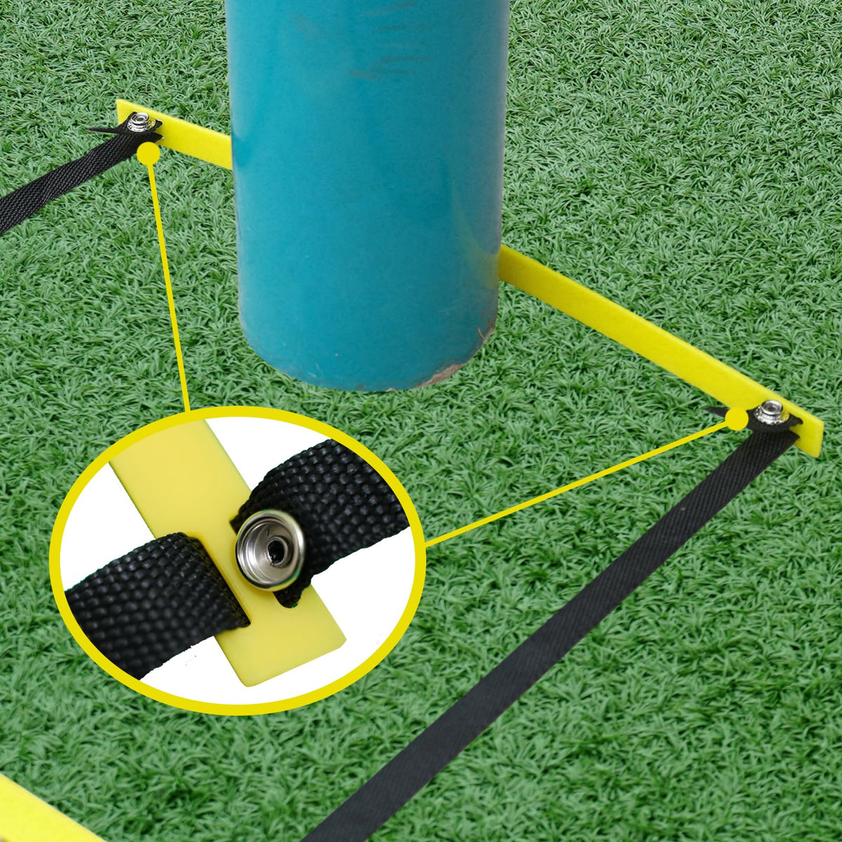 Tubsalah 20ft Adjustable Agility Ladder with Carry Bag – Football Training Equipment & Speed Ladder for Soccer, Basketball – Agility Training Equipment for Footwork Drills (2Pack)