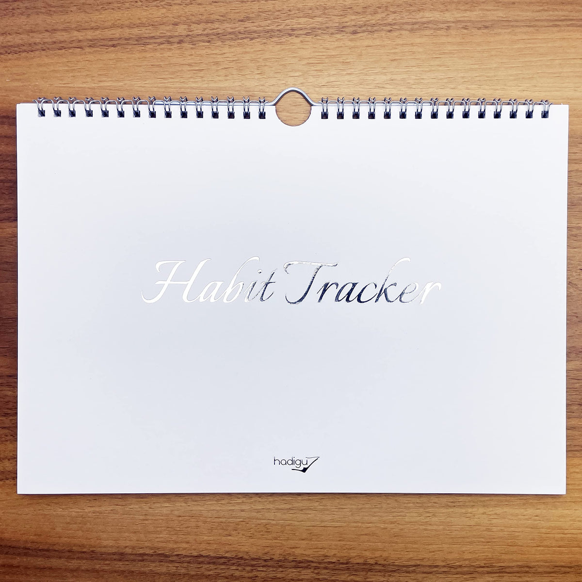 Habit Tracker Calendar (Undated 12 Month) Floral Design, Spiral Bound and Hanger, A4 Size (8,3"x11.7") Quality Heavy Paper, Monthly Habit Tracker Journal and Goal Tracker.
