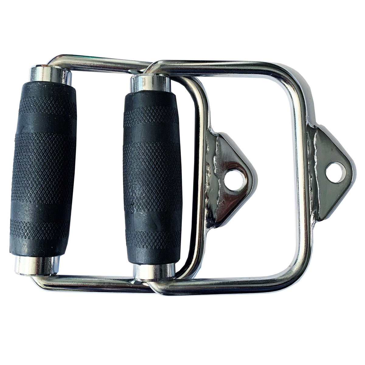 yuhqc LAT Pull Down Bar, Strength Training Deluxe Single Double D Handle Tricep Rope, V-Shaped Rotating Straight Press Down Bar for Weight Workout, Cable Machine Accessories (Single X 2)