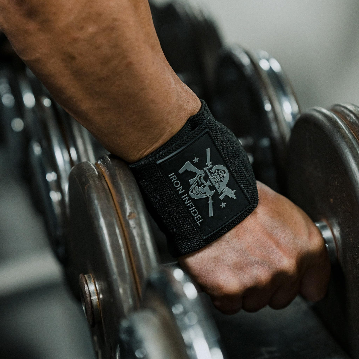 Wrist Wraps for Weightlifting - 18" Heavy Duty Support for Working Out, Gym Accessories for Men - Use for Lifting, Crossfit, Fitness, Exercise, Bench Press, Powerlifting (Black)