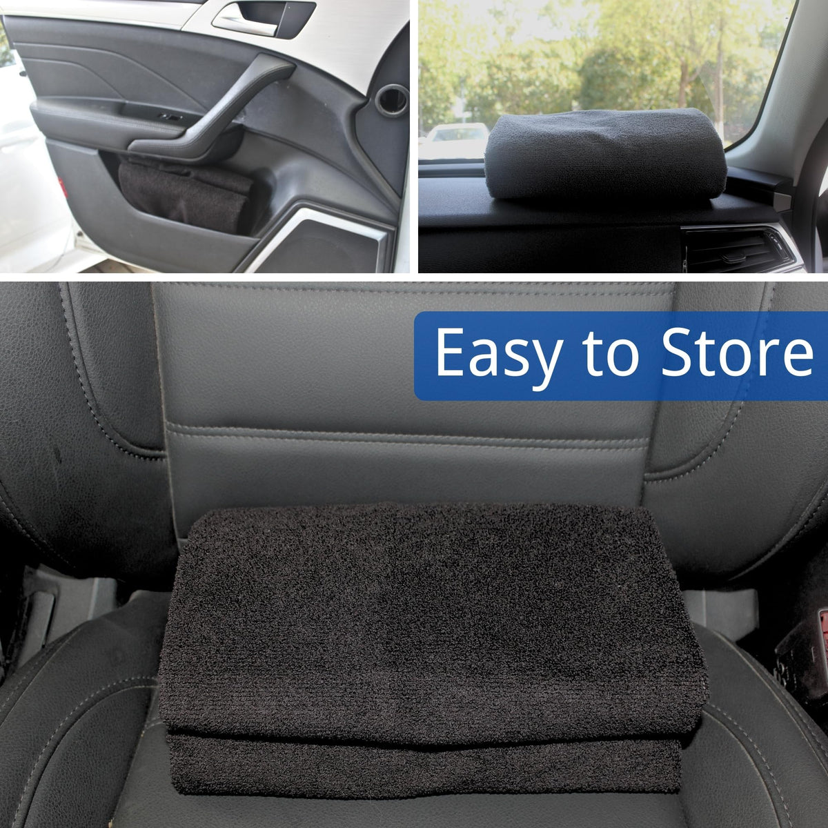 Hirritale Waterproof Car Seat Cover for Front Seats, Protector for Cars SUVs Trucks, Sweat Towel Seat Covers Bucket for Gym,Workout,Beach,Hiking,Running (Black, 1PC)