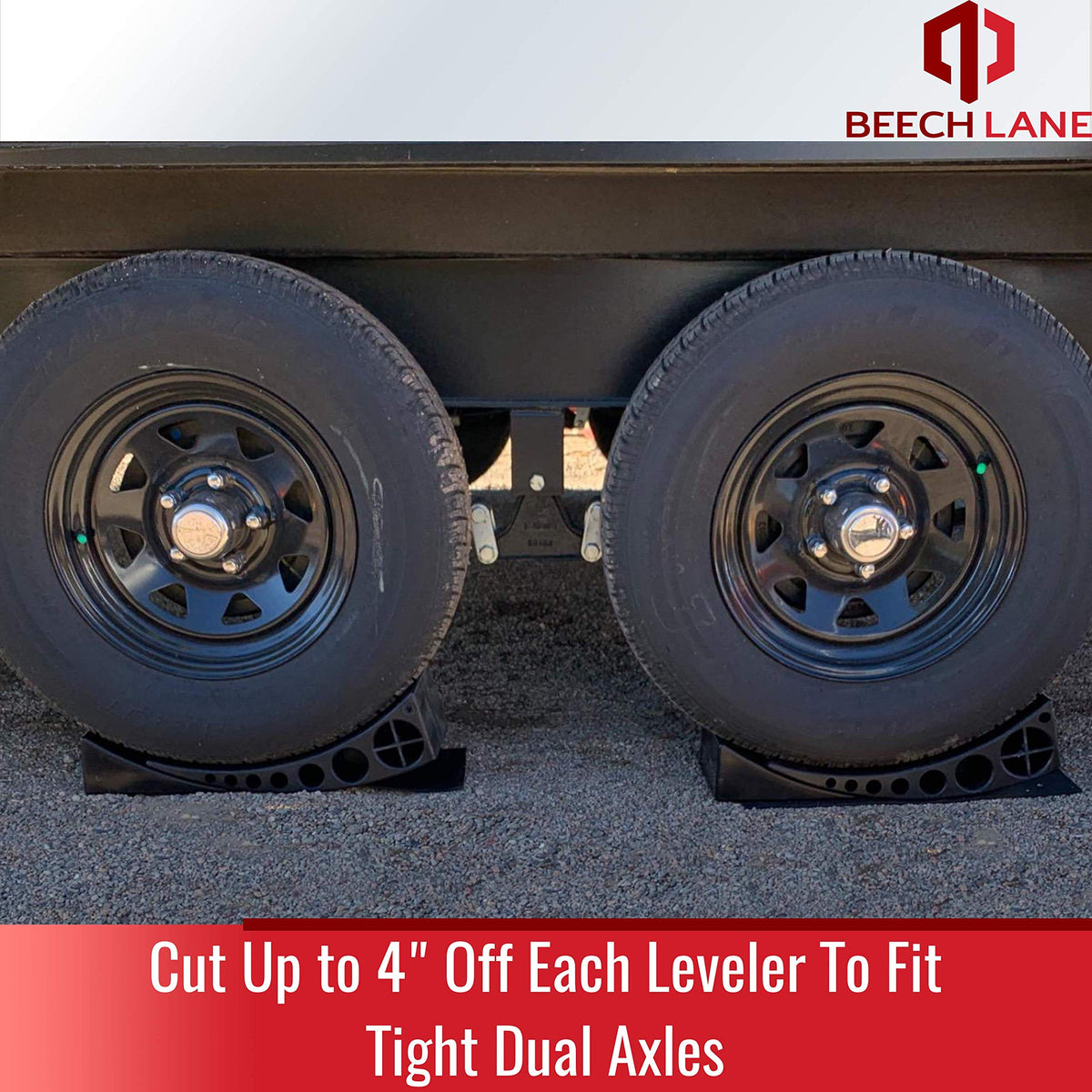 Beech Lane Camper Leveler 2 Pack with Carrying Bag - Precise Camper Leveling, Includes Two Curved Levelers, Two Chocks, Two Rubber Grip Mats, and A Carrying Bag, Patented