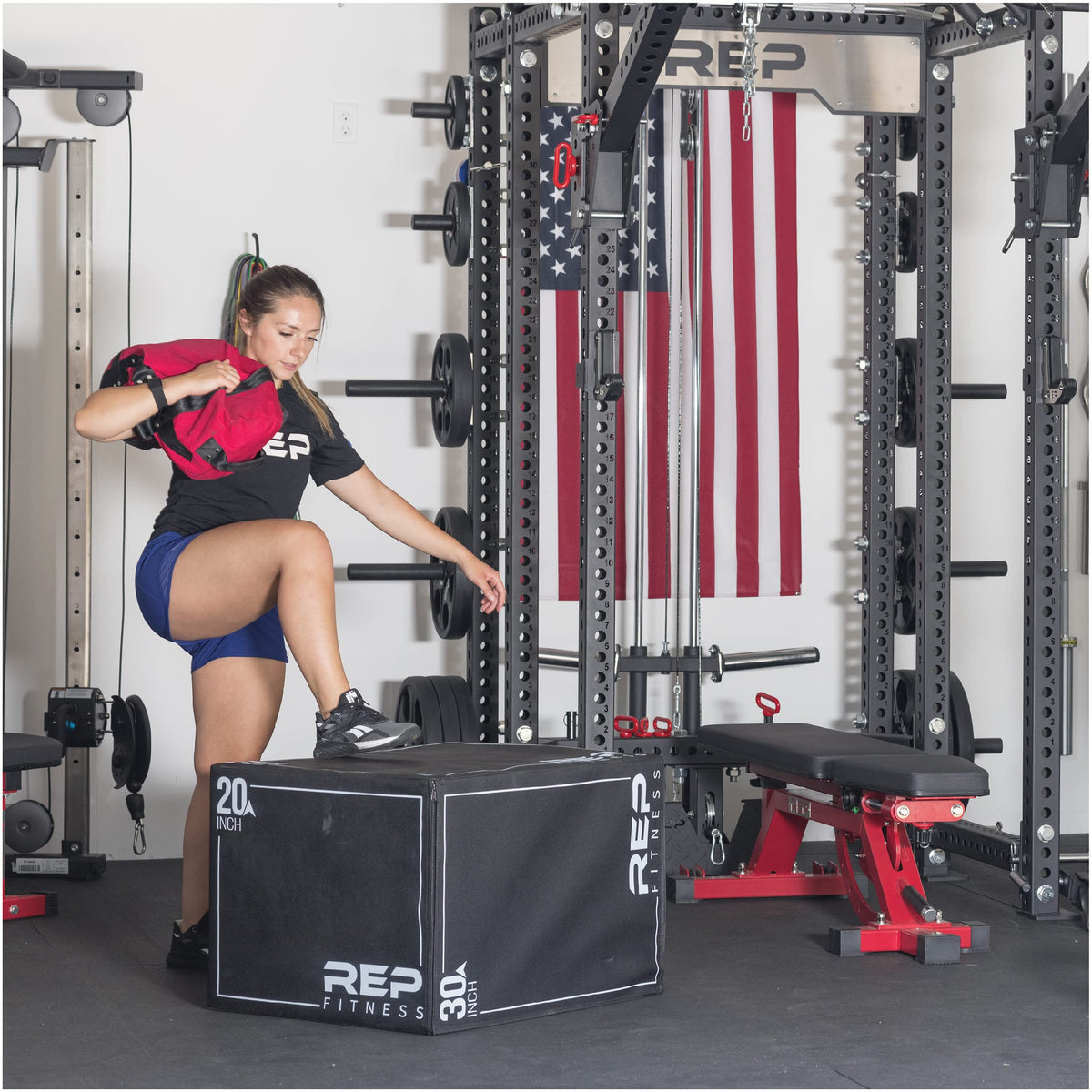 REP Fitness Sandbags, Heavy Duty Workout Sandbags for Training, Cross-Training Workouts, Fitness, Exercise and Military Conditioning, Large, Black