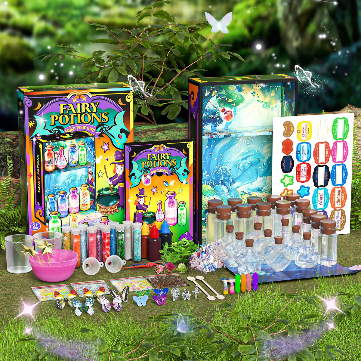 Magic Potion Kit for Girls,22 Potions Magic Mix Set for Kids 6 7 8 9 10 11 12 Years Mystery Potion Making kit Art Craft Kit Gifts Toys for Christmas Halloween Birthday