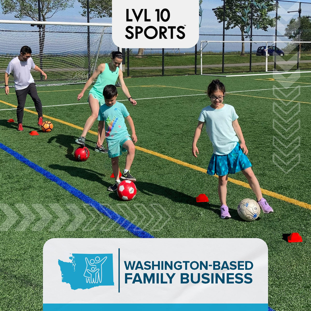 LVL10 Pro Training Cones - 2" Mini Soccer Cones for Sports Training - for Basketball, Football, Basketball and Agility Drills - Soccer Field Markers that Won't Crack, Slide or Fly