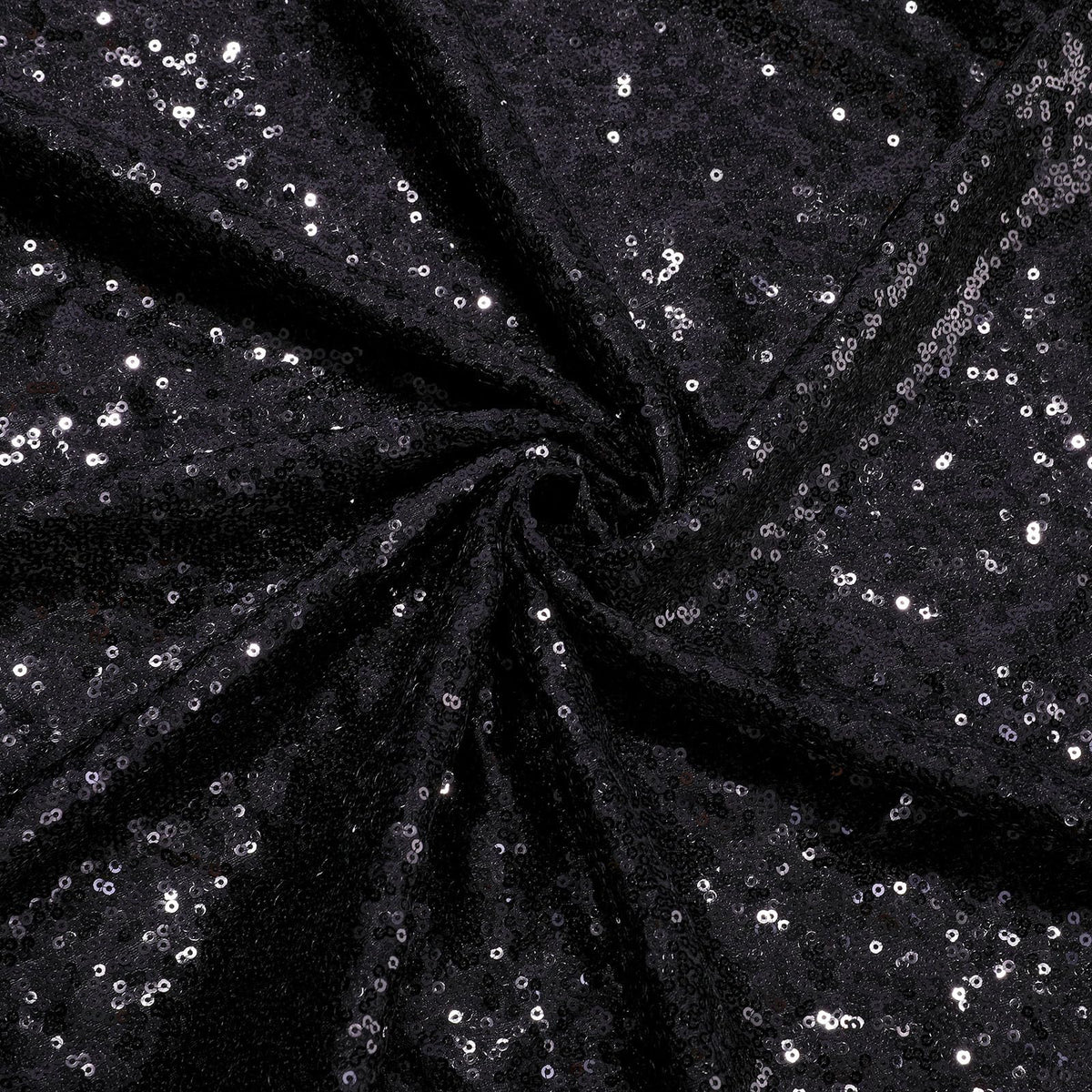 Set of 3 Black Arch Backdrop Covers Sequin Backdrop Arch Cover for Wedding Party Halloween Graguation Birthday Flower Balloon Stand(7.2ft, 6.6ft, 6ft)