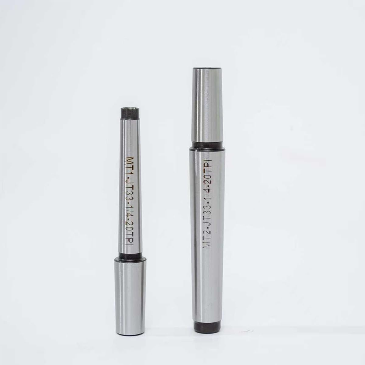 Ladulesby MT1&MT2 Lathe Drill Chuck Adapter Set - 1/2"(1-13mm）Drill Press Chuck with Morse Taper Arbor MT1 (JT33-MT1) and MT2 (JT33-MT2) with Chuck Key For Metalworking Lathes And Bench Drill Presses