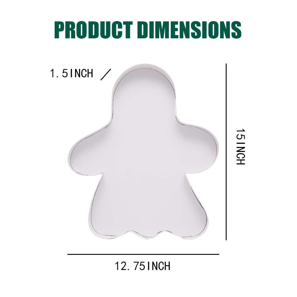 Cardboard Fillable Halloween Ghost Charcuterie Board Candy Food Tray, 12.2 inch, Party Event Decoration (Ghost Shape)