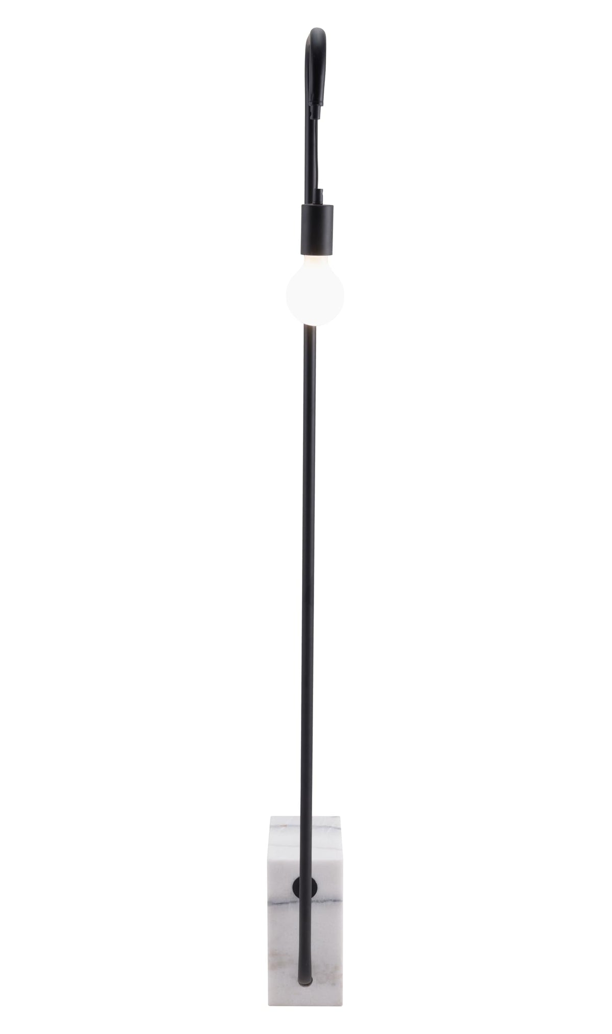 Zuo Lancia Floor Lamp, Black, Model 56103, Foam Material