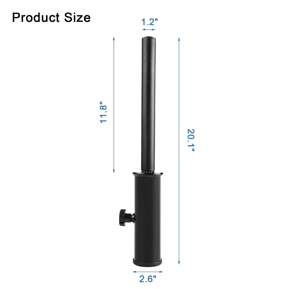 Straight Bar Landmine Handle Attachment for 2-Inch Olympic Barbell, Home Gym Strength Training Equipment, Viking Press Landmine Handle Attachment for Deadlift Squat, Single Arm Row, Press Workout