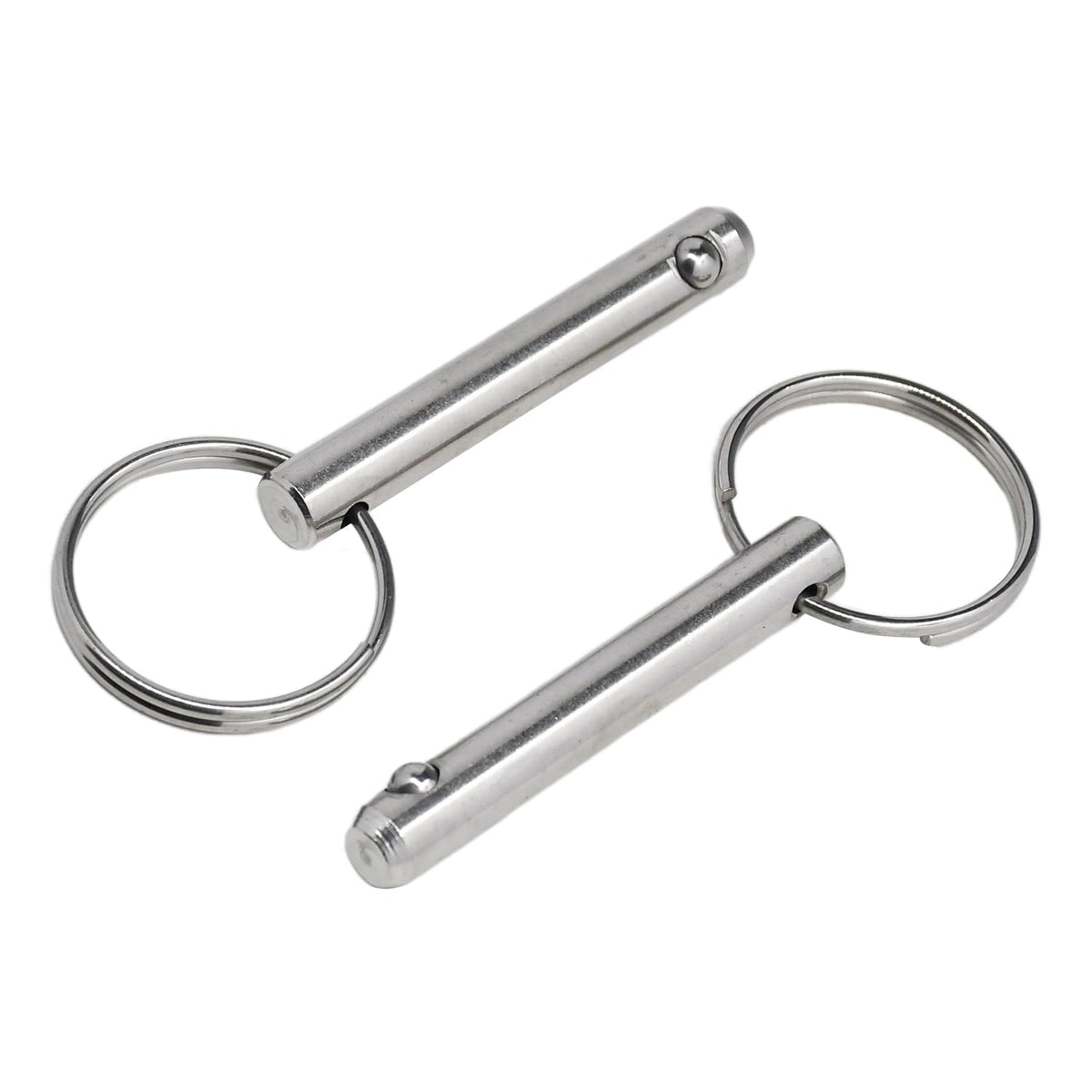 Chuuparts Set of 2 Quick Release Pins, 5/16" (8mm) Diameter, 2.17" (55mm) Total Length, 1.54" (39mm) Usable Length, Made of 316 Stainless Steel, Ideal for Bimini Tops and Marine Hardware