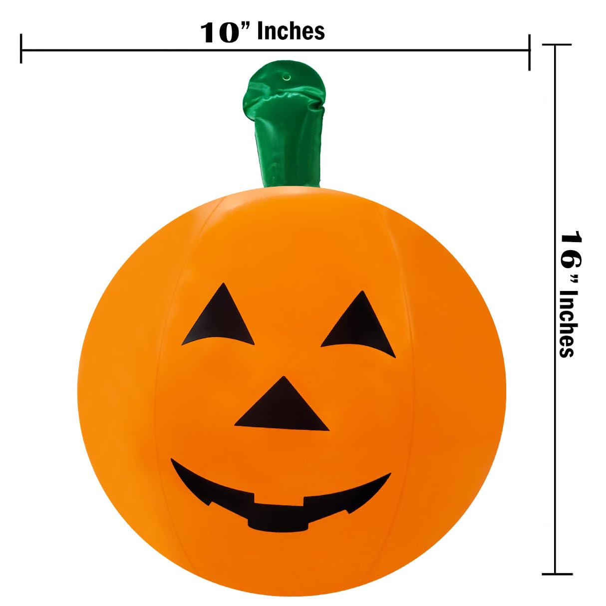 The Dreidel Company 6 Halloween Pumpkin Beach Balls Inflatable Decorations, 16" Tall 6-Pack Halloween Pumpkin Decor