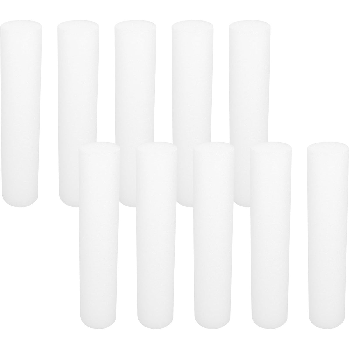Uonlytech 10Pcs Foam Cylinders for Crafts 11.81In Floral Foam Rods for Flower Arrangements DIY Flower Making Supplies Polystyrene Tubes for Floral Sticks