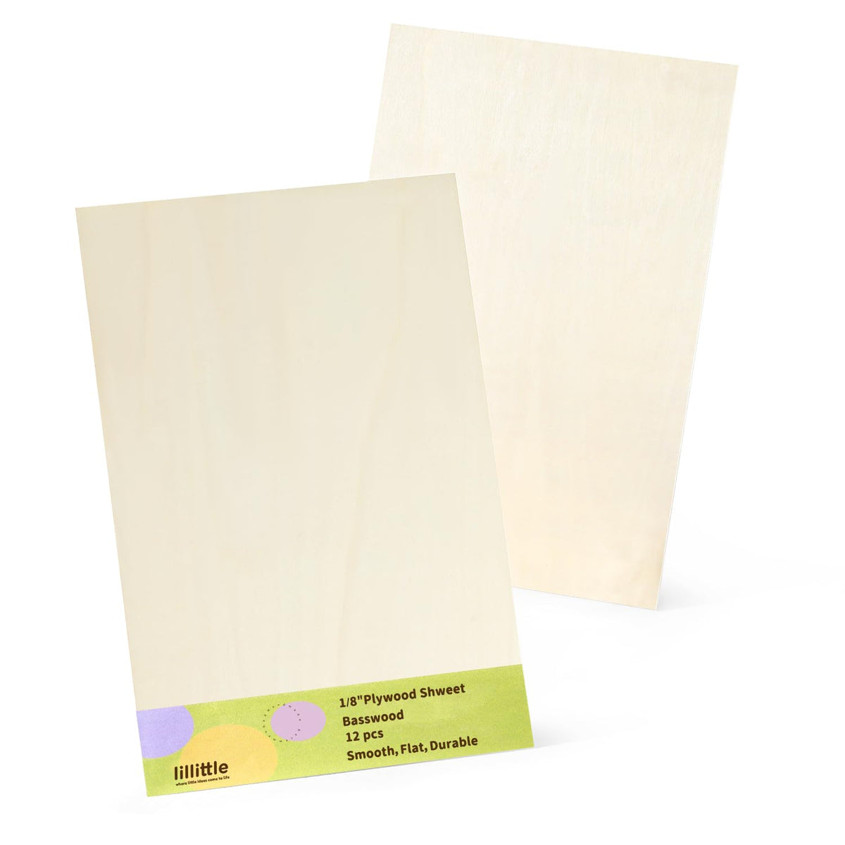 12 Pack Basswood Sheets 12"x16"x1/8", 3mm Basswood for Laser Cutting, Wood for Laser Cutting and Engraving, Laser Engraver Blanks, DIY Architectural Models Making, Wood Engraving