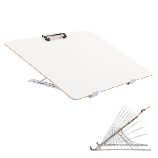 Slant Board for Writing 16 x 12 Inch Adjustable Dry Erase Writing Board Sloped Surface to Improve Handwriting Legibility 20°Slanted Clipboard for Writing Reading Drawing
