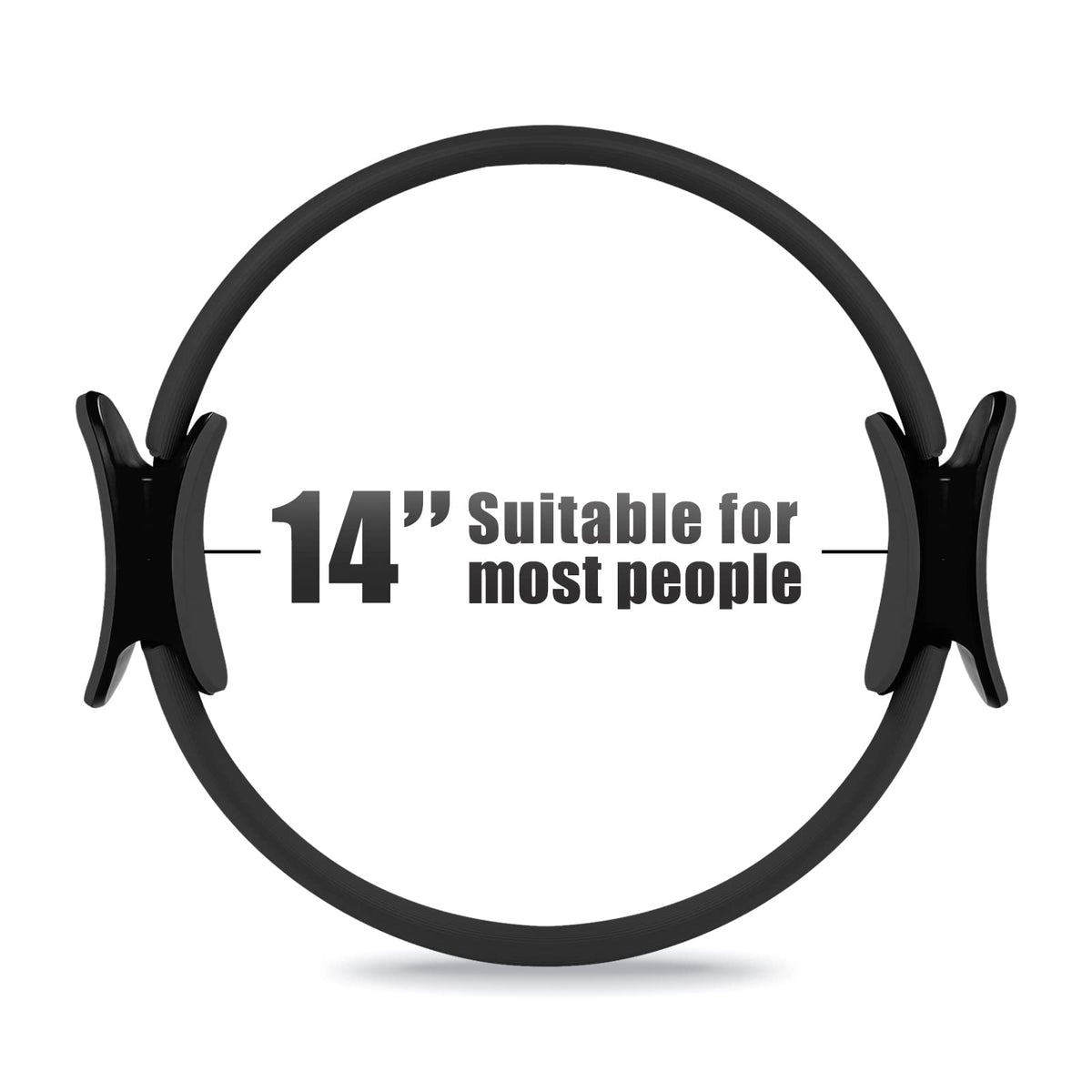RitFit Pilates Ring Circle - 14 Inch Magic Fitness Circle for Toning Inner & Outer Thighs, Bonus Workout Guide Included