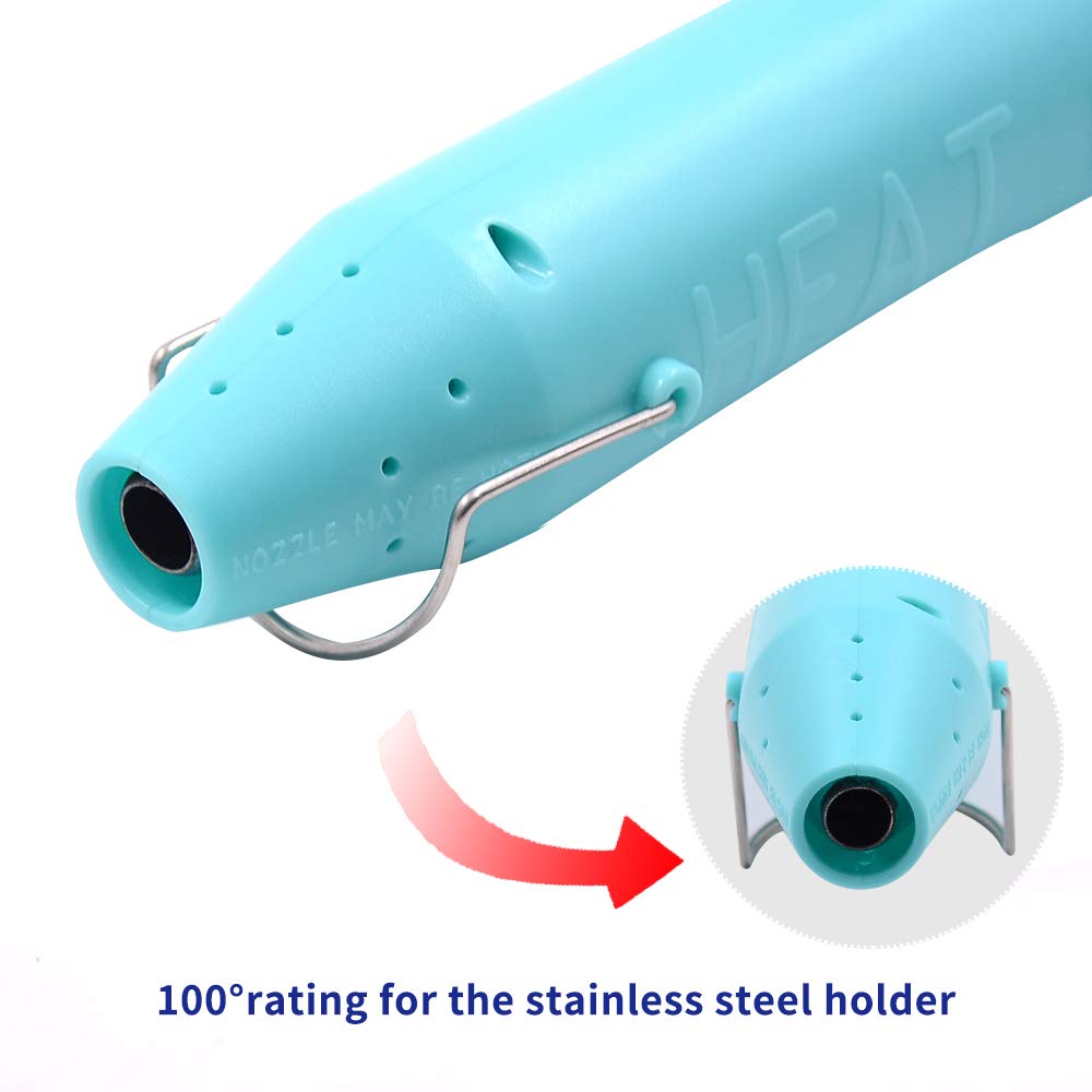 mofa Resin Heat gun,6.6ft Cable 300W Hot Air Gun for Crafting,Acrylic Paint Dryer Multi-Purpose Electric Heating Nozzle (Blue)