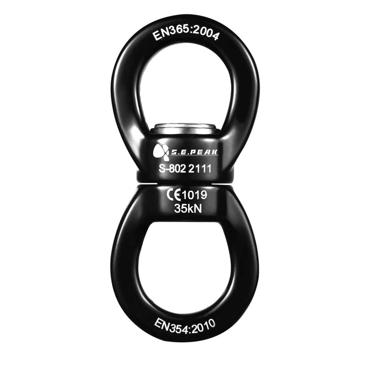 S.E.PEAK 35kN Swing Swivel, CE Certified 360°Rotational Device, Silent Hanging Accessory for Tree Swing, Aerial Dance