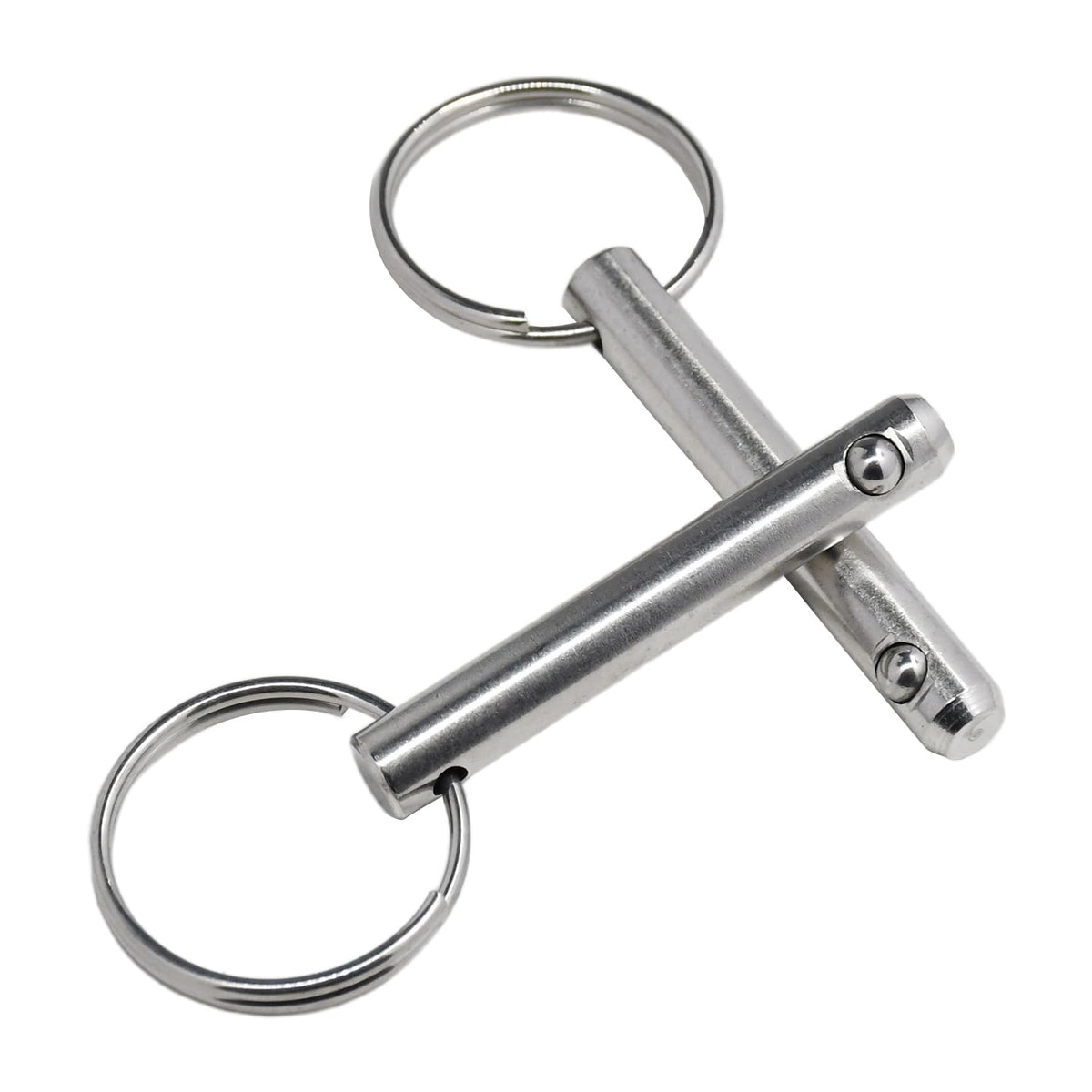 Chuuparts Set of 2 Quick Release Pins, 5/16" (8mm) Diameter, 2.17" (55mm) Total Length, 1.54" (39mm) Usable Length, Made of 316 Stainless Steel, Ideal for Bimini Tops and Marine Hardware