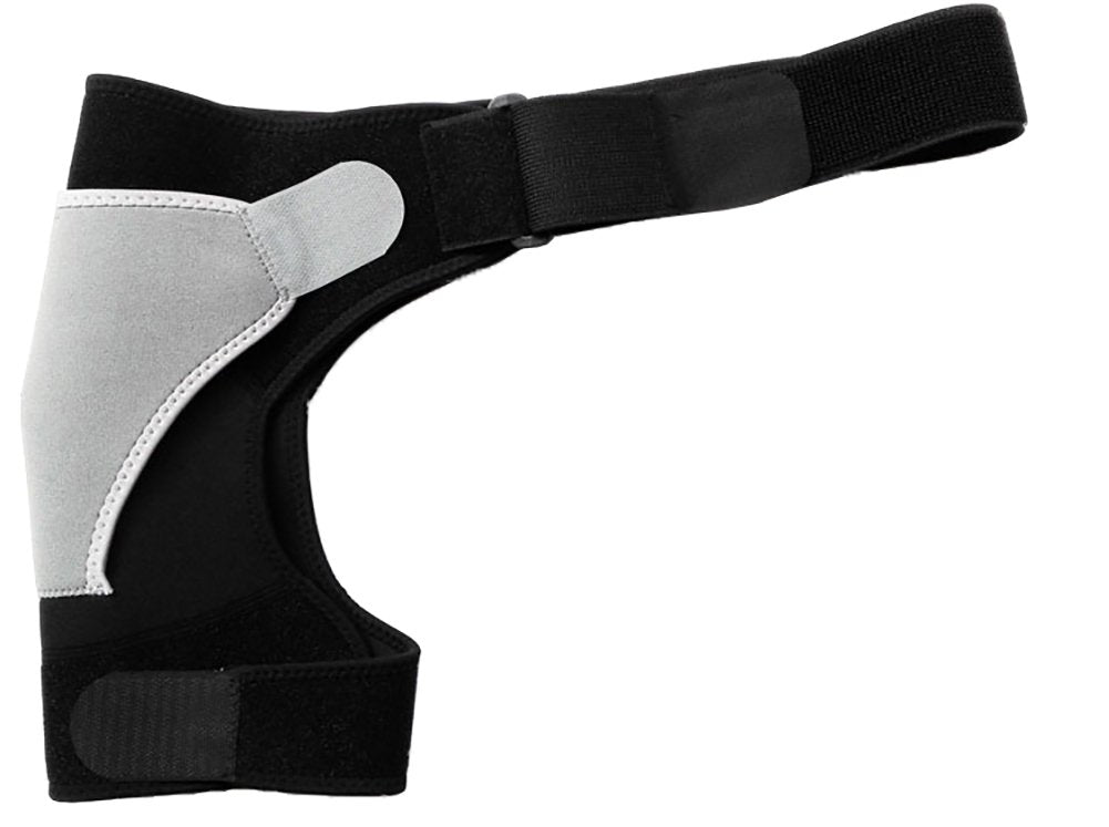Shoulder Stability Brace Adjustable Shoulder Support with Pressure Pad, Light Breathable Neoprene Rotator Cuff Shoulder Support for Sport, Dislocated AC Joint, Labrum Tear, Shoulder Pain - Left