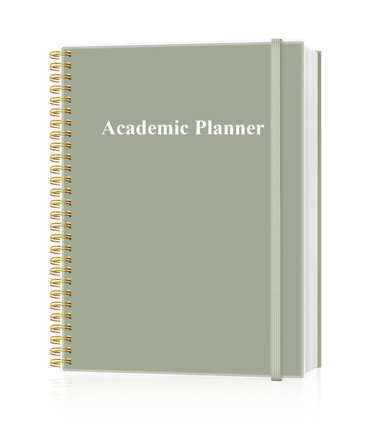 Academic Planner for 2026-2027 or Anytime - Undated Weekly Student Planner For Homeschool, High School, College & Nursing Students, 200 Pages, 8.5" x 11", Green