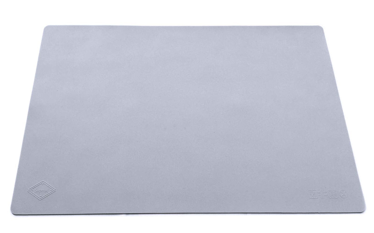 Home Essential, Supmat XL, Super Versatile Extra Large and Thick Heat Resistant Silicone Mat, Counter Mat (Light Gray)