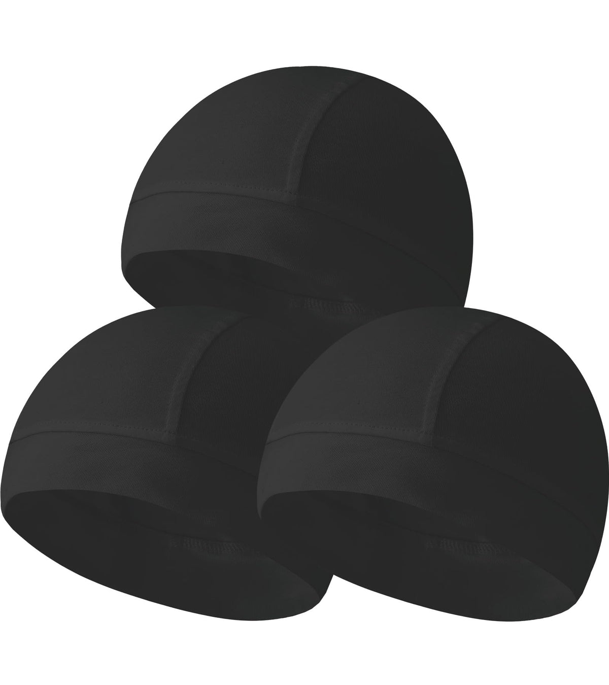 Hovyjumz 3 Pieces Cotton Skull Caps for Men Women Beanie Chemo Headwear Riding Helmet Liner Running Sleeping Hats